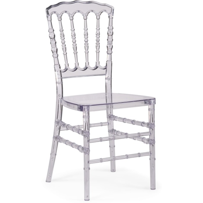 Пластиковый стул Chiavari 1 пластик, прозрачный 40x45x90 см - Фото 1