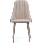 Стул на металлокаркасе Морос с чехлом катания хумус, металл/велюр, бежевый 48x58x87 см 10509786