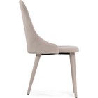 Стул на металлокаркасе Морос с чехлом катания хумус, металл/велюр, бежевый 48x58x87 см 10509786