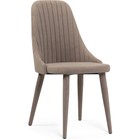 Стул на металлокаркасе Морос с чехлом катания мокка, металл/велюр, бежевый 48x58x87 см  (артикул 10509787)  большой выбор товаров оптом и в розницу по низким ценам с доставкой