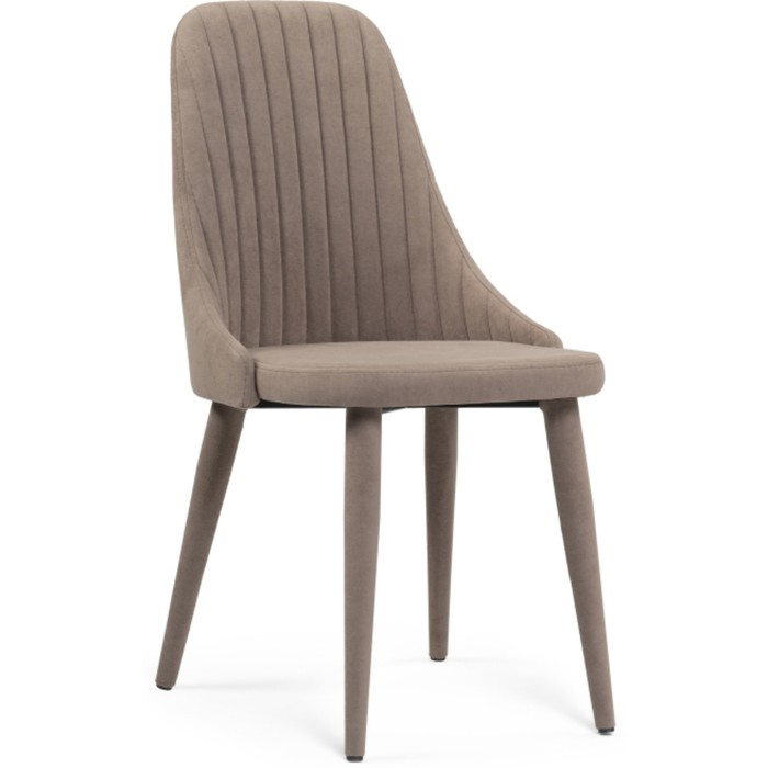 Стул на металлокаркасе «Морос», 480×580×870 мм, металл/велюр, цвет бежевый - Фото 1