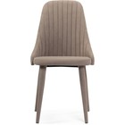 Стул на металлокаркасе Морос с чехлом катания мокка, металл/велюр, бежевый 48x58x87 см  (артикул 10509787)  большой выбор товаров оптом и в розницу по низким ценам с доставкой