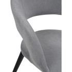 Стул на металлокаркасе Торган катания сильвер, металл/велюр, черный/серый 59x60x76 см 10509791