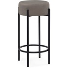 Стул барный Сайпл MR-30 металл/велюр, черный/серый 40x40x74 см 10509806