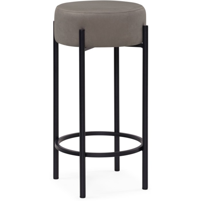 Стул барный «Сайпл MR-30», 400×400×740 мм, металл/велюр, цвет черный/серый - Фото 1