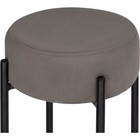 Стул барный Сайпл MR-30 металл/велюр, черный/серый 40x40x74 см 10509806