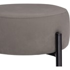 Стул барный Сайпл MR-30 металл/велюр, черный/серый 40x40x74 см 10509806