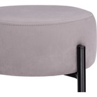 Стул барный Сайпл MR-28 металл/велюр, черный/серый 40x40x74 см 10509807