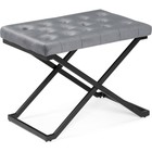 Табурет German металл/велюр, черный/серый 64x43x49 см 10509823