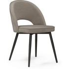 Стул на металлокаркасе Клэйн MR-30 металл/велюр, черный/серый 50x56x81 см 10509834