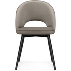 Стул на металлокаркасе Клэйн MR-30 металл/велюр, черный/серый 50x56x81 см 10509834