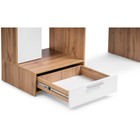 Компьютерный стол Лайт 03.243  ЛДСП, дуб золотой/белый 150х57х180 см  (артикул 10509857)  большой выбор товаров оптом и в розницу по низким ценам с доставкой