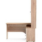 Компьютерный стол КСТ-14П правый, ЛДСП, дуб сонома/белый 123,5x140x182,8 см  (артикул 10509863)  большой выбор товаров оптом и в розницу по низким ценам с доставкой