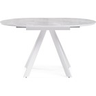 Стол стеклянный Галвестон металл, белый 100x100x76 см  (артикул 10509872)  большой выбор товаров оптом и в розницу по низким ценам с доставкой