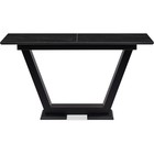 Керамический стол Иматра МДФ, черный/черный мрамор 80x140x76 см - Фото 2