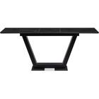 Керамический стол Иматра МДФ, черный/черный мрамор 80x140x76 см - Фото 3