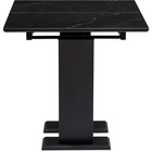 Керамический стол Иматра МДФ, черный/черный мрамор 80x140x76 см - Фото 4