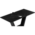 Керамический стол Иматра МДФ, черный/черный мрамор 80x140x76 см - Фото 5