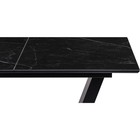 Керамический стол Иматра МДФ, черный/черный мрамор 80x140x76 см - Фото 6