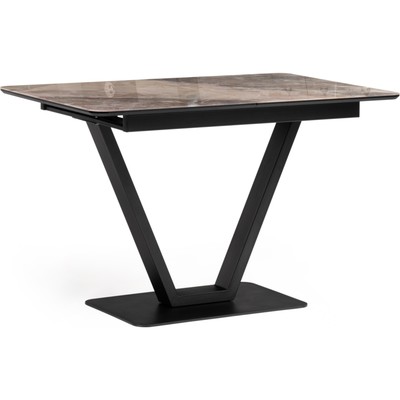 Стол стеклянный «Бугун», 800×1200×770 мм, цвет чёрный