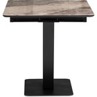 Стол стеклянный Бугун металл, черный 80x120x77 см  (артикул 10509877)  большой выбор товаров оптом и в розницу по низким ценам с доставкой