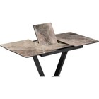 Стол стеклянный Бугун металл, черный 80x120x77 см  (артикул 10509877)  большой выбор товаров оптом и в розницу по низким ценам с доставкой