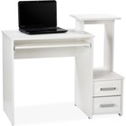 Компьютерный стол Джаз-24 правый, ЛДСП, белый 99,6x49,4x86,4 см - фото 110625618