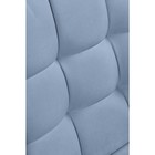 Компьютерное кресло Честер (velutto 47 ) металл/велюр, белый/голубой 50x60x80 см - Фото 8