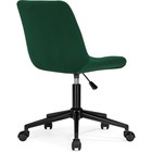 Кресло компьютерное «Честер», 490×600×840 мм, велюр, цвет чёрный/зелёный - Фото 5