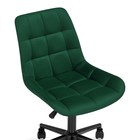 Компьютерное кресло Честер металл/велюр, черный/зеленый 49x60x84 см - Фото 6