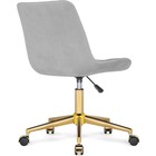 Компьютерное кресло Честер (california 900) металл/велюр, золотой/светло-серый 49x60x84 см   1050993 - Фото 5