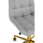 Кресло компьютерное «Честер», 490×600×840 мм, велюр, цвет золотой/светло-серый - Фото 7