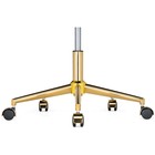 Компьютерное кресло Честер металл/велюр, золотой/синий 49x60x84 см 10509934