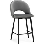 Стул барный Клэйн MR-11 металл/велюр, черный/серый 50x55x101 см 10509947