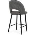 Стул барный Клэйн MR-11 металл/велюр, черный/серый 50x55x101 см 10509947