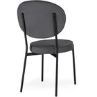 Стул на металлокаркасе Ройс металл/велюр, черный/антрацит 45x52x90 см  (артикул 10509961)  большой выбор товаров оптом и в розницу по низким ценам с доставкой