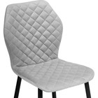 Стул на металлокаркасе Софи металл/велюр, черный/серый 46x54x88 см 10509988