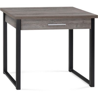 Стол деревянный Ибби  металл, рошелье/черный 64x90x77 см