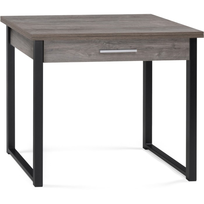 Стол деревянный Ибби  металл, рошелье/черный 64x90x77 см