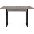 Стол деревянный Ибби  металл, рошелье/черный 64x90x77 см - Фото 3