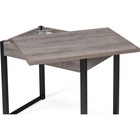 Стол деревянный Ибби  металл, рошелье/черный 64x90x77 см - Фото 5