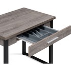 Стол деревянный Ибби  металл, рошелье/черный 64x90x77 см - Фото 8