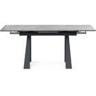 Обеденный стол Бэйнбрук серый мрамор/графит металл, графит 80x120x76 см - Фото 3