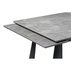 Обеденный стол Бэйнбрук серый мрамор/графит металл, графит 80x120x76 см - Фото 5
