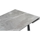 Обеденный стол Бэйнбрук серый мрамор/графит металл, графит 80x120x76 см - Фото 6