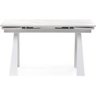 Стол обеденный «Бэйнбрук», 800×1400×760 мм, цвет белый мрамор/белый  (артикул 10510011)  большой выбор товаров оптом и в розницу по низким ценам с доставкой