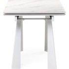 Стол обеденный «Бэйнбрук», 800×1400×760 мм, цвет белый мрамор/белый  (артикул 10510011)  большой выбор товаров оптом и в розницу по низким ценам с доставкой