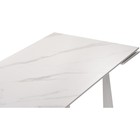 Стол обеденный «Бэйнбрук», 800×1400×760 мм, цвет белый мрамор/белый  (артикул 10510011)  большой выбор товаров оптом и в розницу по низким ценам с доставкой