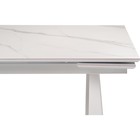 Стол обеденный «Бэйнбрук», 800×1400×760 мм, цвет белый мрамор/белый  (артикул 10510011)  большой выбор товаров оптом и в розницу по низким ценам с доставкой