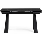 Обеденный стол Бэйнбрук черный мрамор/черный металл, черный 80x140x76 см - Фото 2